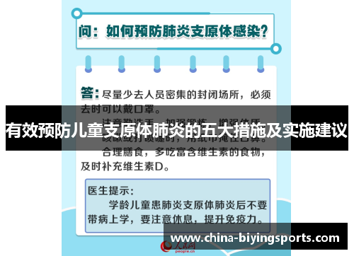 有效预防儿童支原体肺炎的五大措施及实施建议